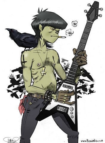 gorillaz мердок фан арт